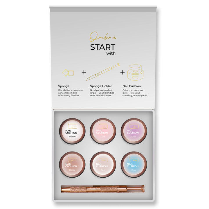 HEYLOVE, Nail cushion set «White», 6 pcs