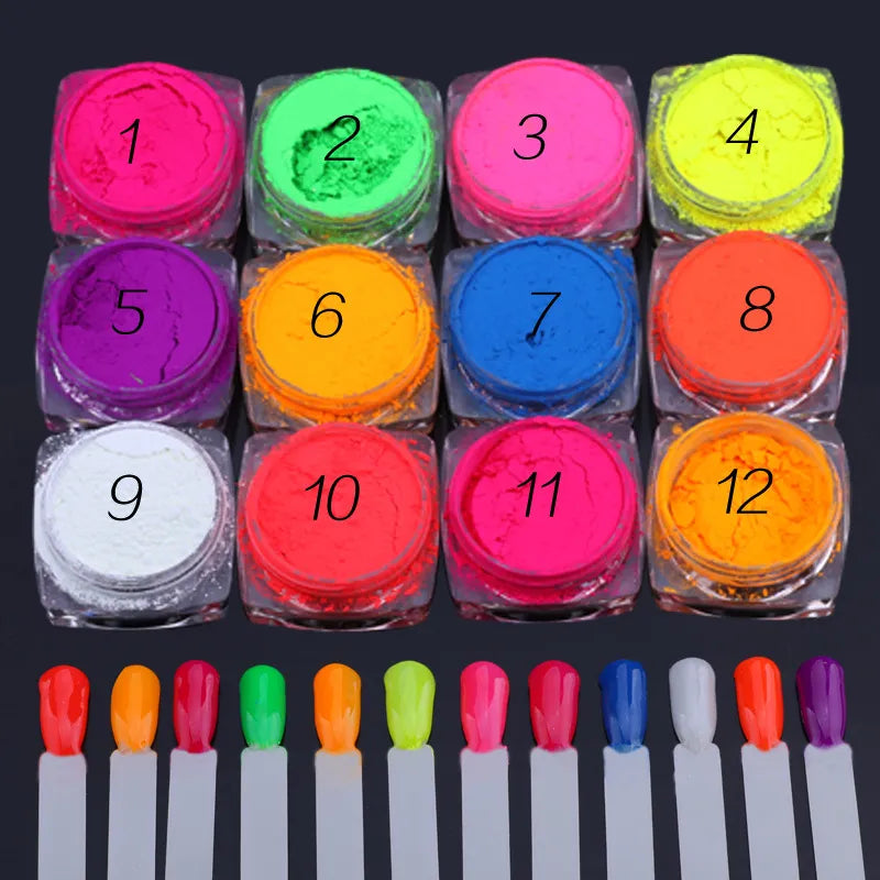 Neon Color Pigments Set