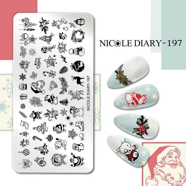 Nicole Diary Stamping plate 197