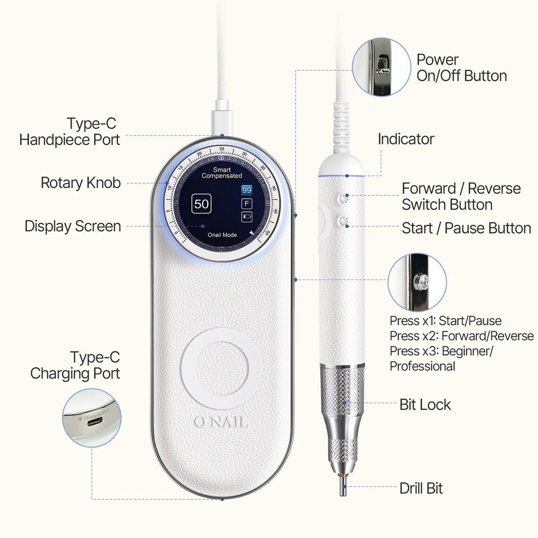 O Nail AI E-file (Nail Drill)