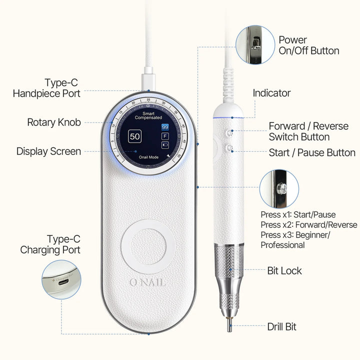O Nail AI E-file (Nail Drill)
