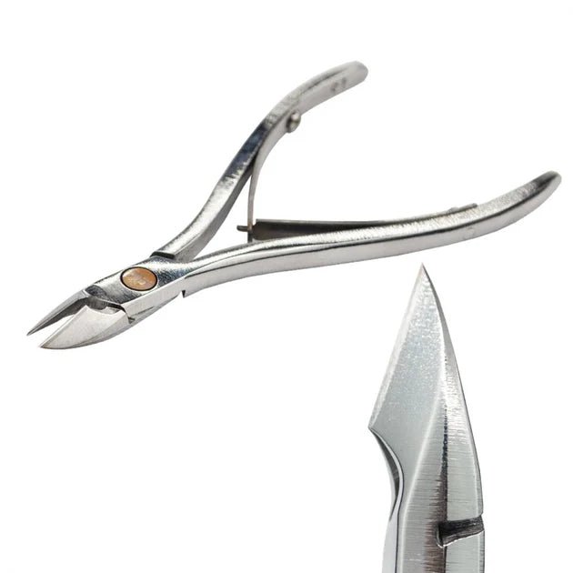OLTON Cuticle nippers, S1S Low Heel - 8 mm jaw - Level Up Beauty Supply
