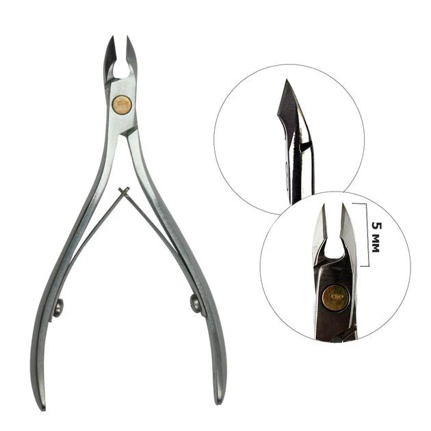 OLTON Cuticle nippers, SXS - 5 mm jaw - Level Up Beauty Supply