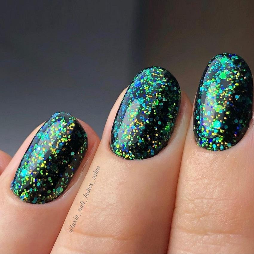 AKENTZ OPTIONS Aurora Emerald Sparkles, 4g/.14oz - Level Up Beauty Supply