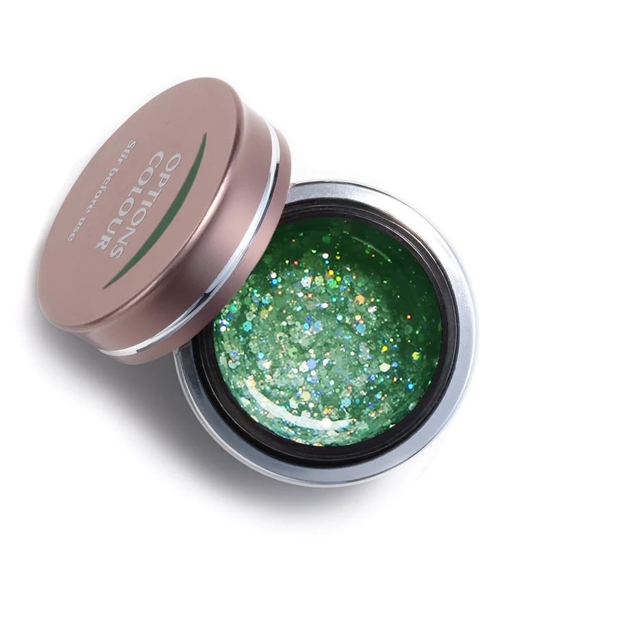 AKENTZ OPTIONS Aurora Emerald Sparkles, 4g/.14oz - Level Up Beauty Supply
