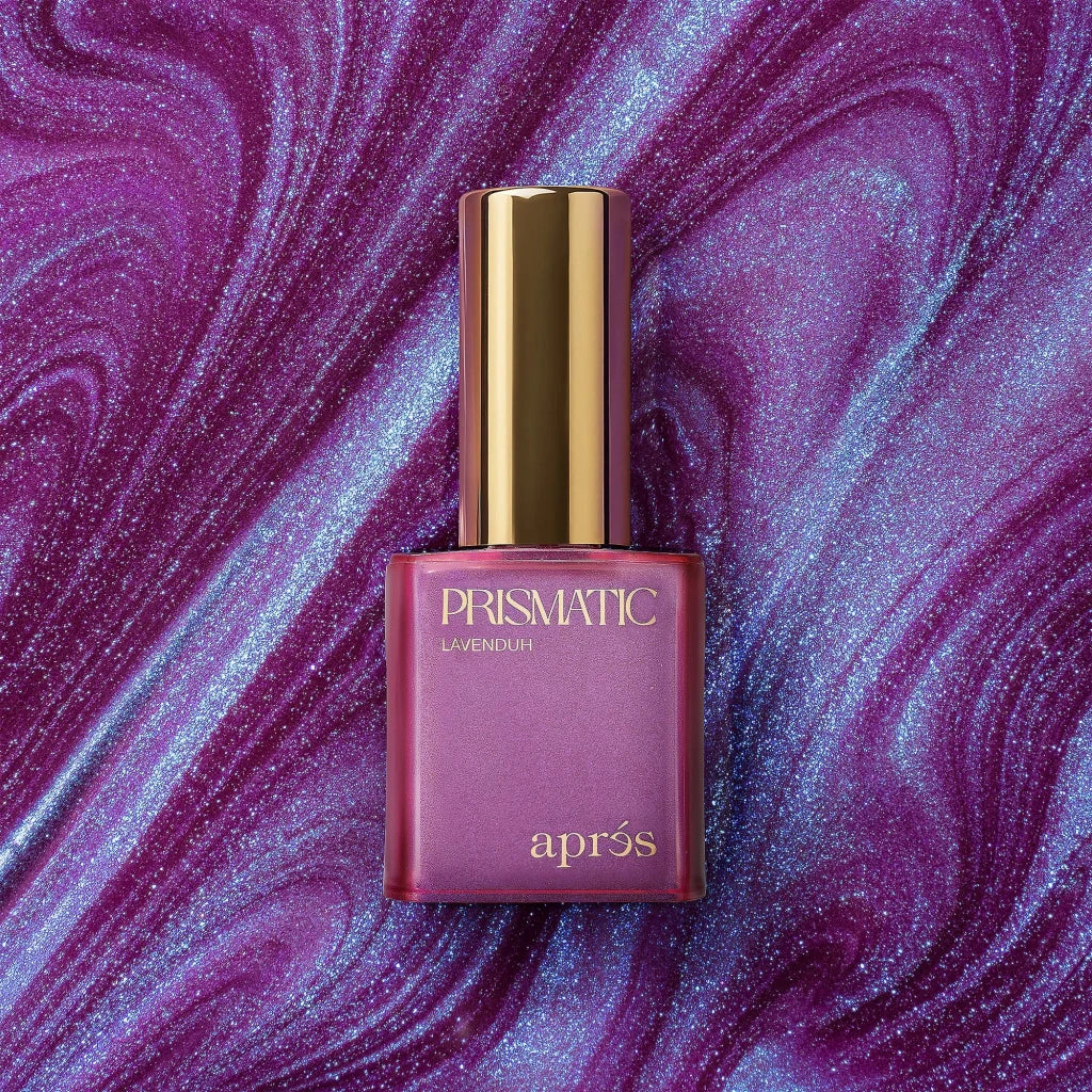 Aprés - Prismatic color gel polish "LavenDUH", P16(HEMA/TPO/TMPTA-Free), 10ml - Level Up Beauty Supply