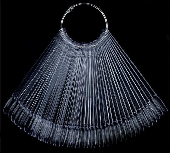 Clear Swatch Tips, Oval, 50 pcs - Level Up Beauty Supply