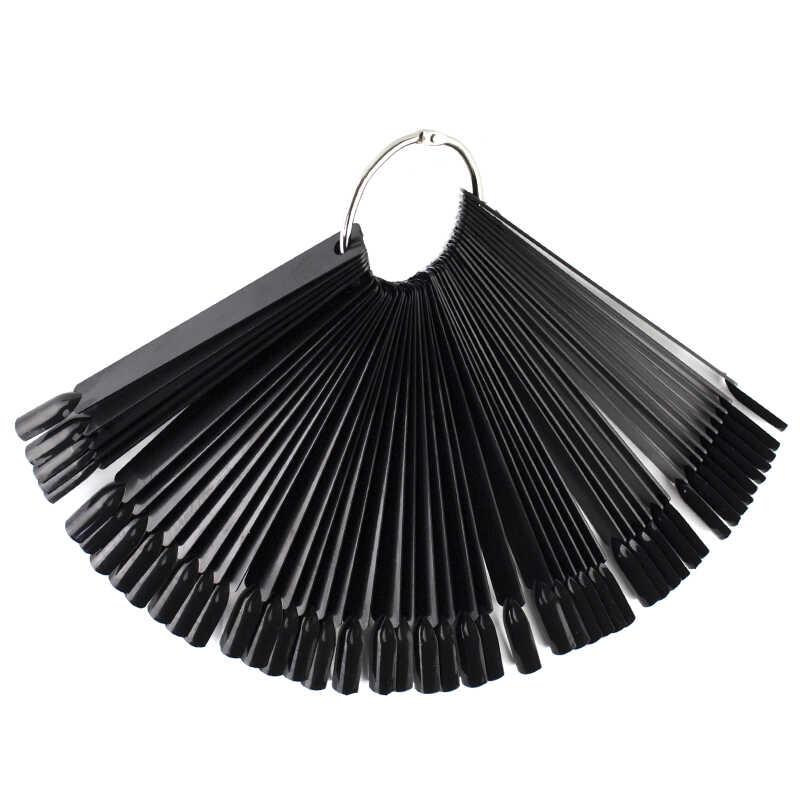 Black Swatch Tips, Square, 50 pcs - Level Up Beauty Supply