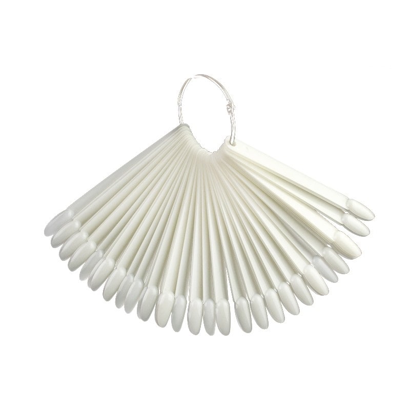 Natural Swatch Tips, Oval , 50pcs - Level Up Beauty Supply