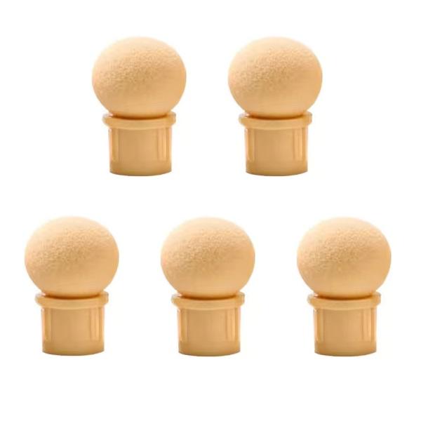 Replacement Rounded Sponges for Blooming Nail Pen, 5pcs - Level Up Beauty Supply