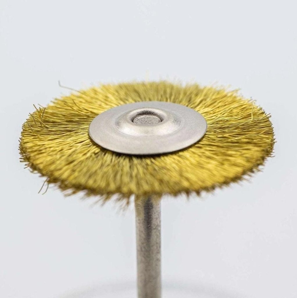 Round Metal Brush for Cleaning Carbide Bits - Level Up Beauty Supply