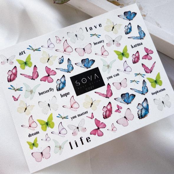 SOVA Nail sticker (Water Decals) C027