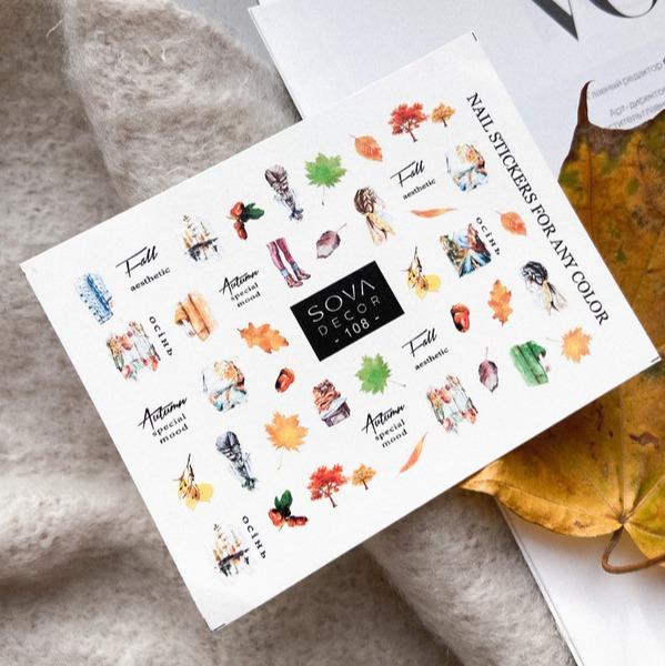SOVA Nail sticker (Water Decals) C108 - Level Up Beauty Supply