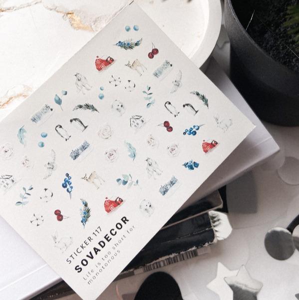 SOVA Nail sticker (Water Decals) C117 - Level Up Beauty Supply