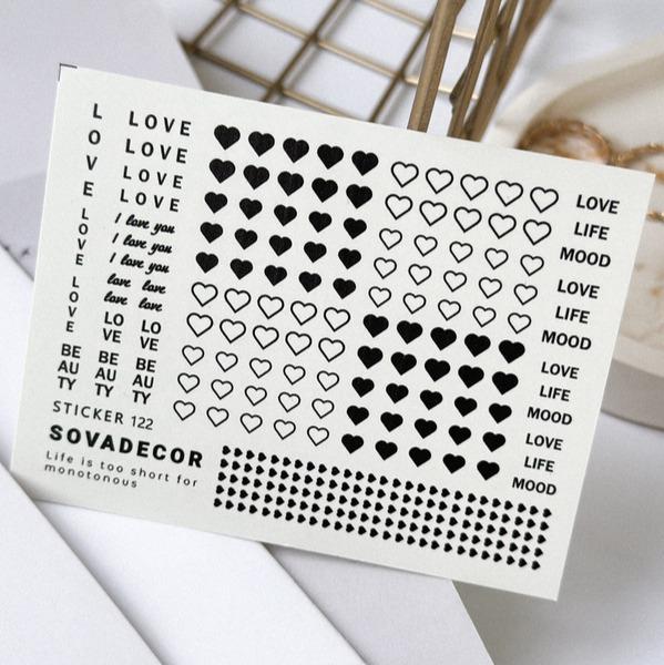 SOVA Nail sticker (Water Decals) C122 - Level Up Beauty Supply