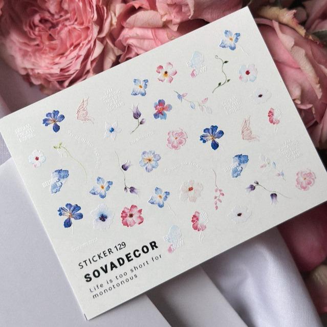 SOVA Nail sticker (Water Decals) C129 - Level Up Beauty Supply