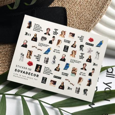 SOVA Nail sticker (Water Decals) C133 - Level Up Beauty Supply