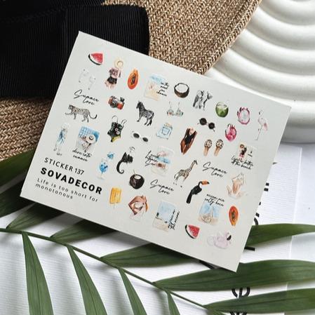 SOVA Nail sticker (Water Decals) C137 - Level Up Beauty Supply