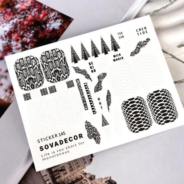 SOVA Nail sticker (Water Decals) C145 - Level Up Beauty Supply