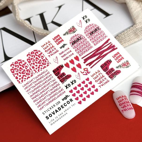 SOVA Nail sticker (Water Decal) C159 - Level Up Beauty Supply