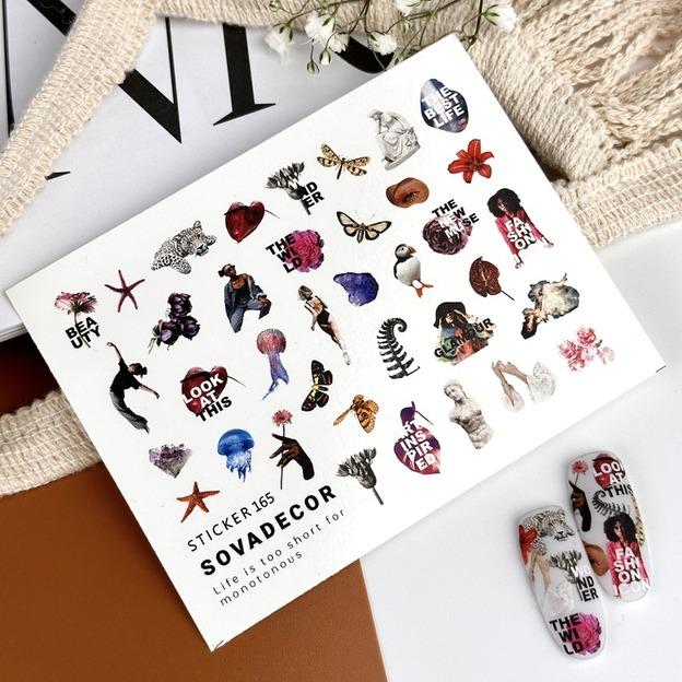 SOVA Nail sticker (Water Decal) C165 - Level Up Beauty Supply