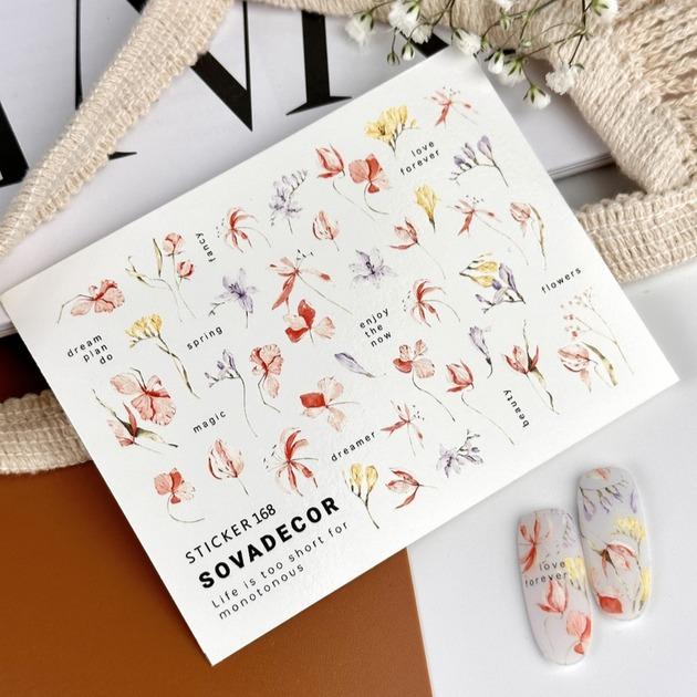 SOVA Nail sticker (Water Decal) C168 - Level Up Beauty Supply