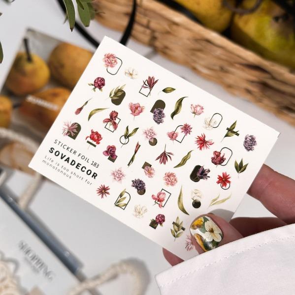 SOVA Nail sticker (Water Decal) C183 - Level Up Beauty Supply