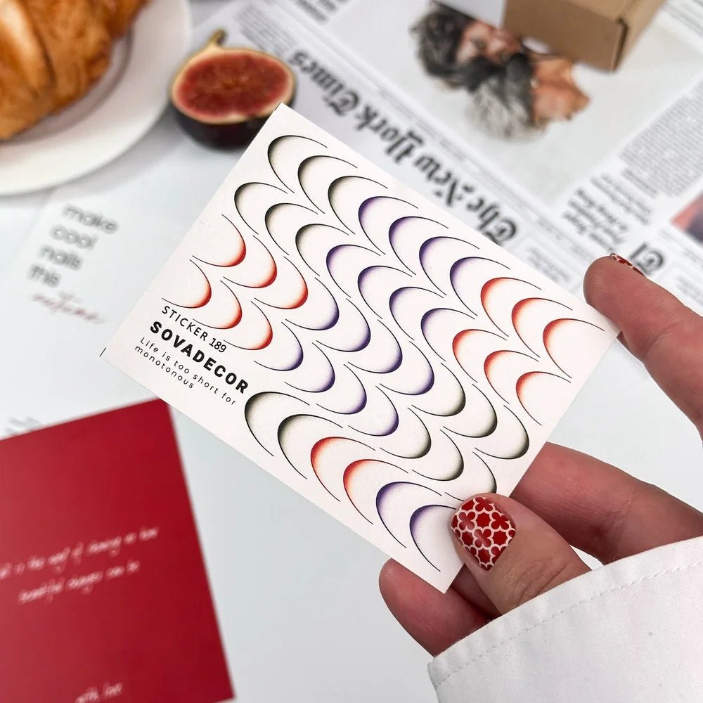 SOVA Nail sticker (Water Decal) C189 - Level Up Beauty Supply