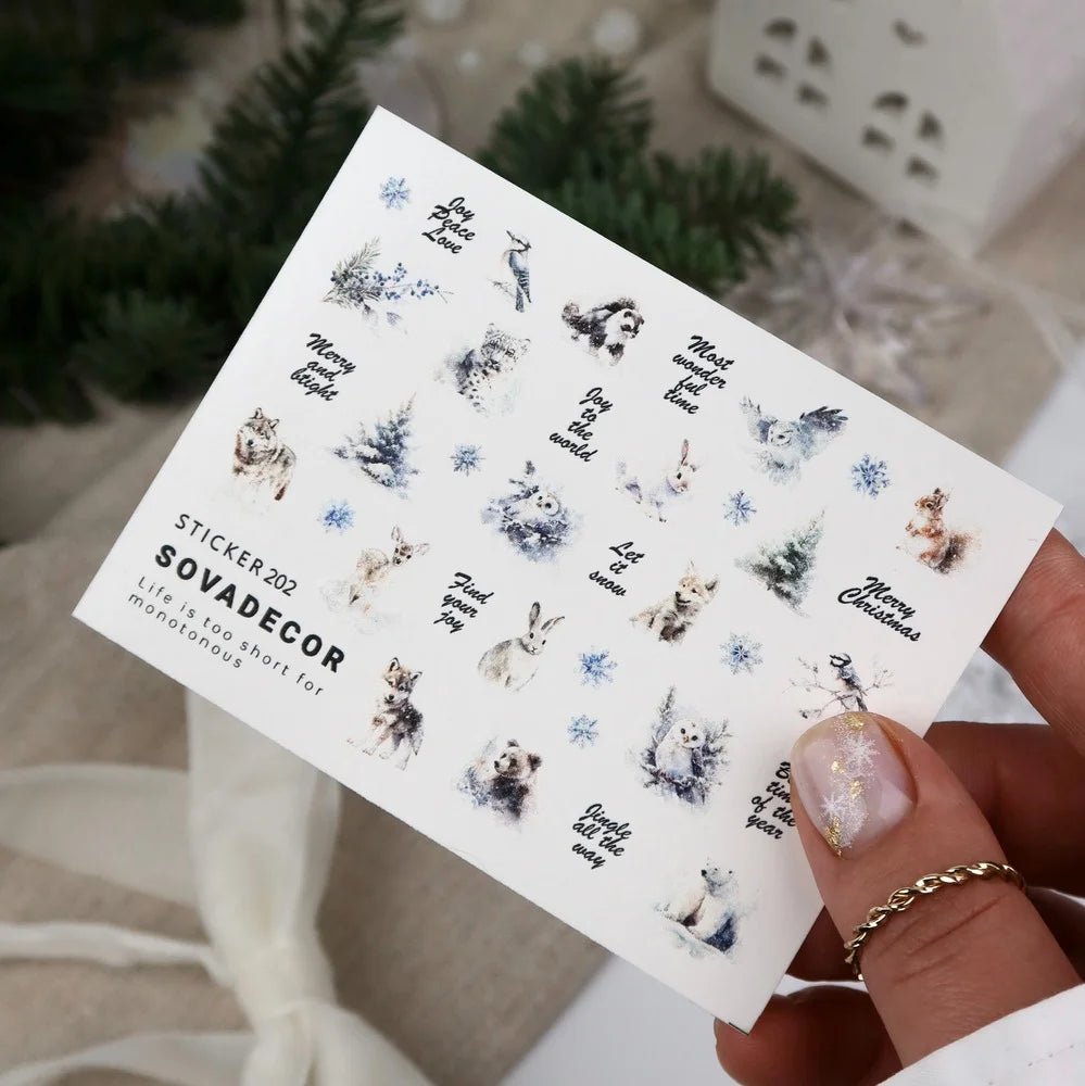SOVA Nail sticker (Water Decal) C202 - Level Up Beauty Supply