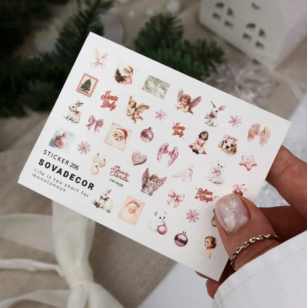SOVA Nail sticker (Water Decal) C206 - Level Up Beauty Supply