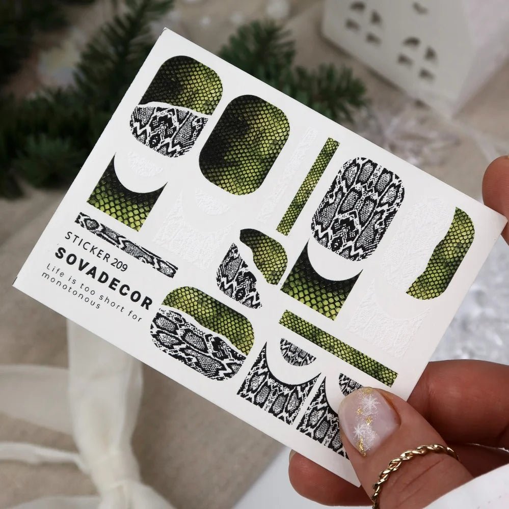 SOVA Nail sticker (Water Decal) C209 - Level Up Beauty Supply