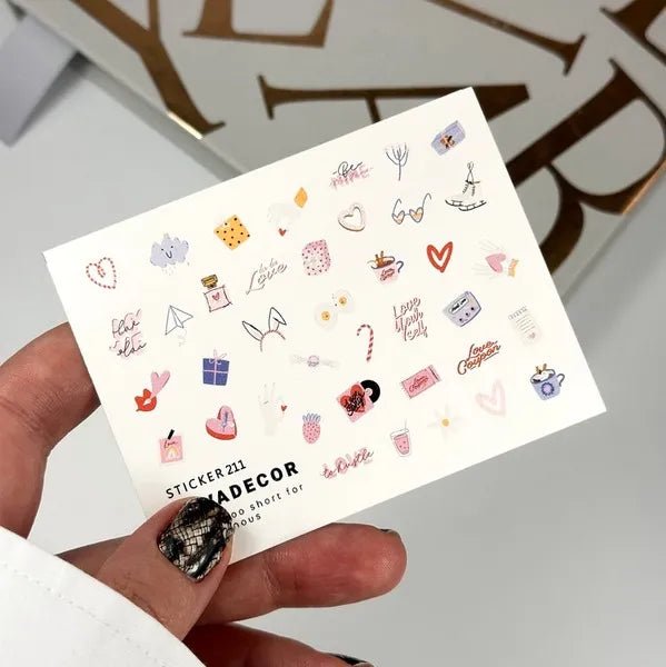SOVA Nail sticker (Water Decal) C211 - Level Up Beauty Supply