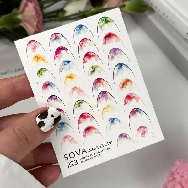 SOVA Nail sticker (Water Decal) C223 - Level Up Beauty Supply