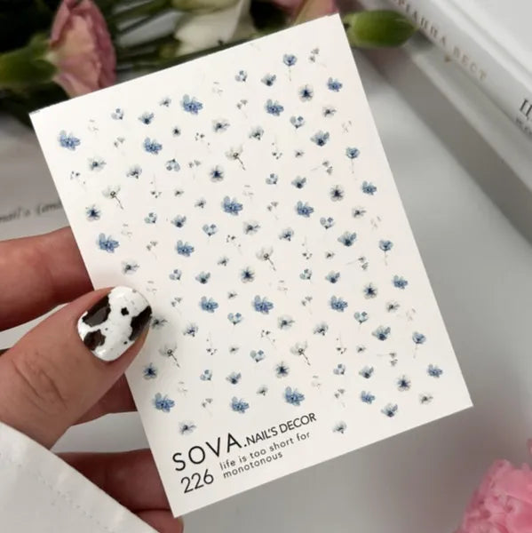 SOVA Nail sticker (Water Decal) C226