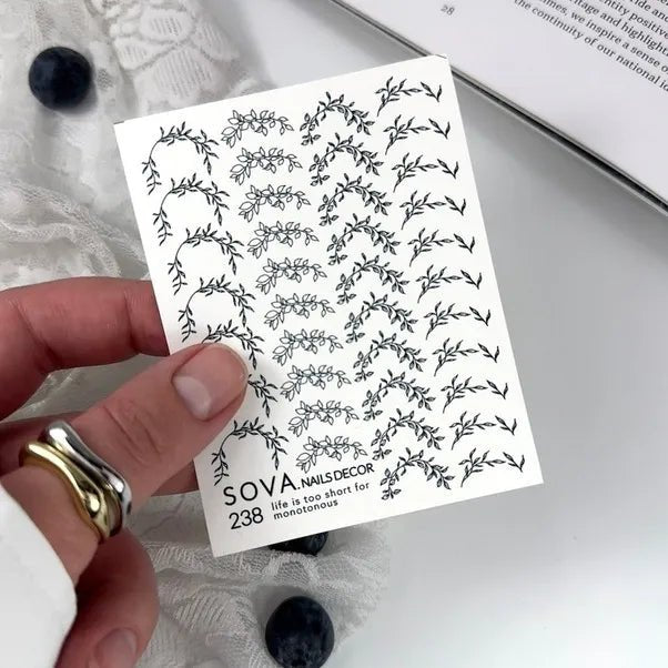 SOVA Nail sticker (Water Decal) C238 - Level Up Beauty Supply