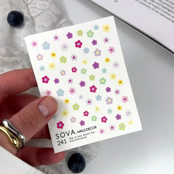 SOVA Nail sticker (Water Decal) C241