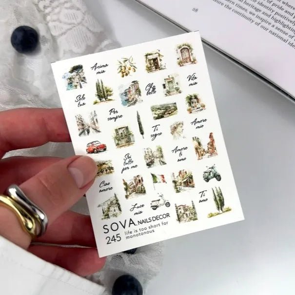 SOVA Nail sticker (Water Decal) C245 - Level Up Beauty Supply
