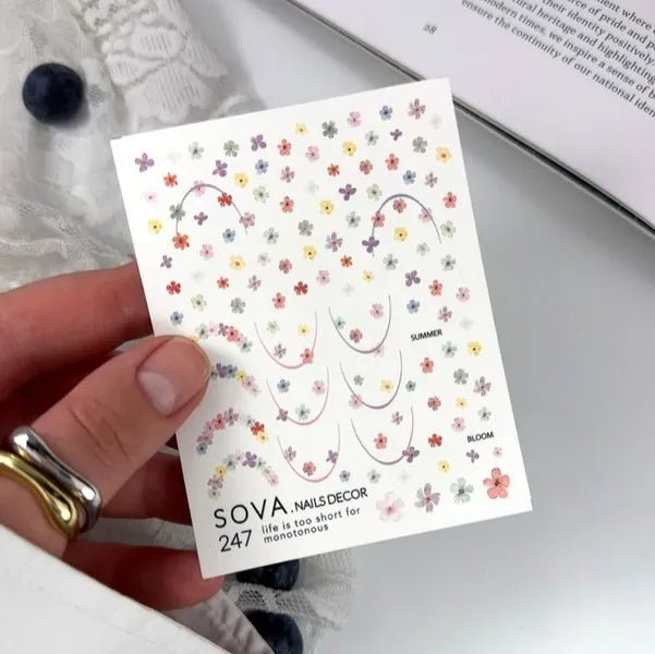 SOVA Nail sticker (Water Decal) C247 - Level Up Beauty Supply