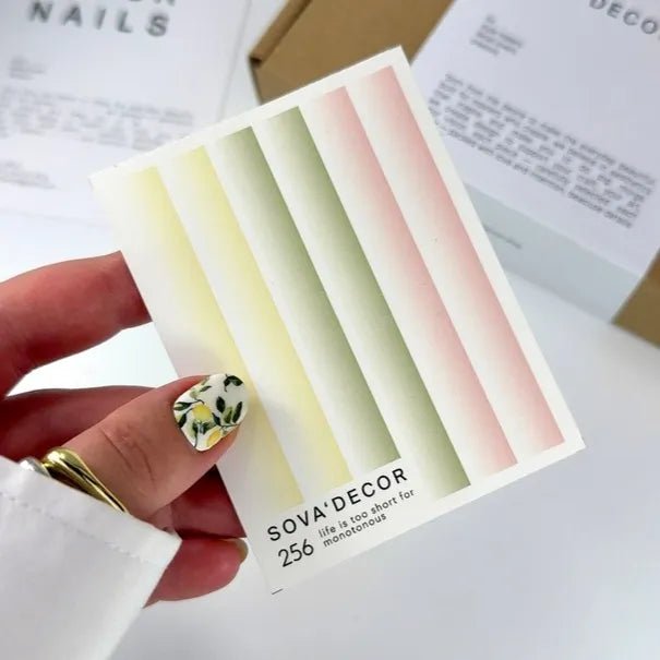 SOVA Nail sticker (Water Decal) C256 - Level Up Beauty Supply