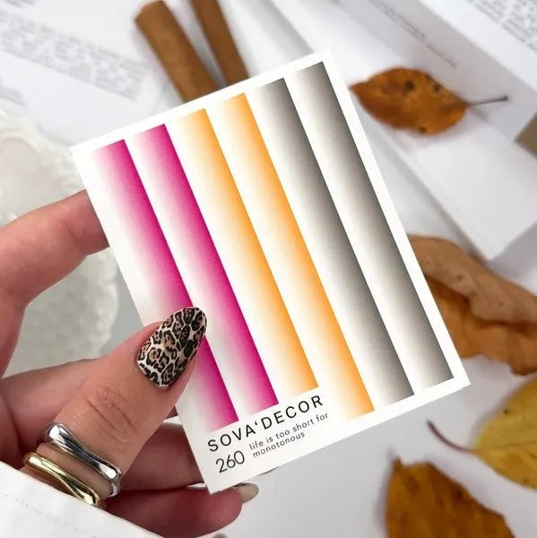 SOVA Nail sticker (Water Decal) C260