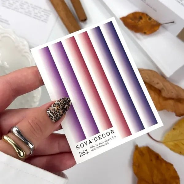 SOVA Nail sticker (Water Decal) C261 - Level Up Beauty Supply