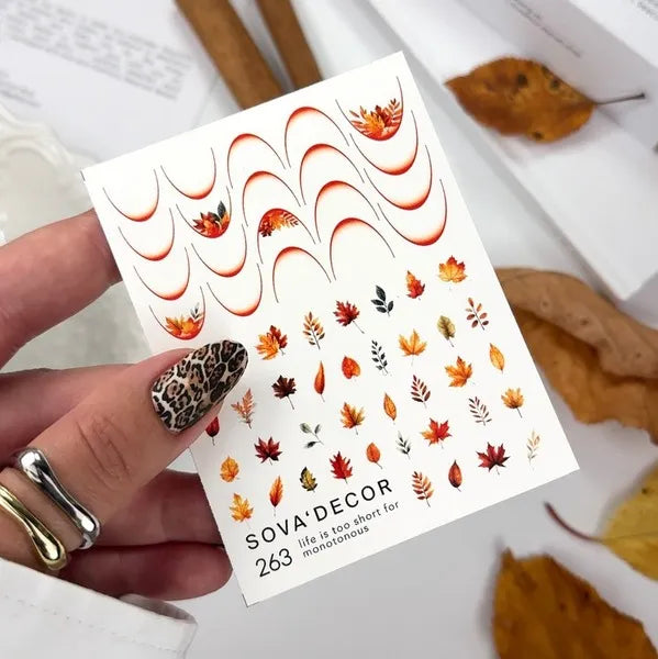 SOVA Nail sticker (Water Decal) C263