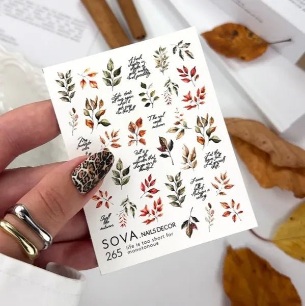 SOVA Nail sticker (Water Decal) C265 - Level Up Beauty Supply
