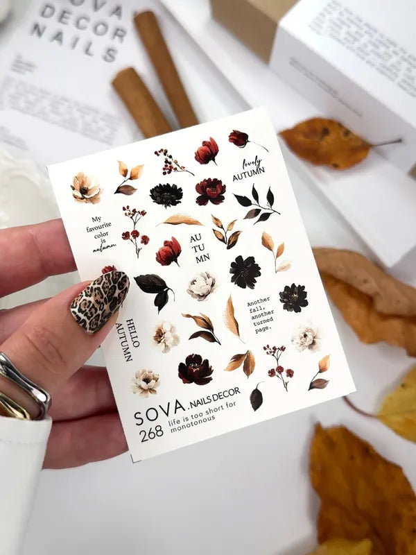 SOVA Nail sticker (Water Decal) C268