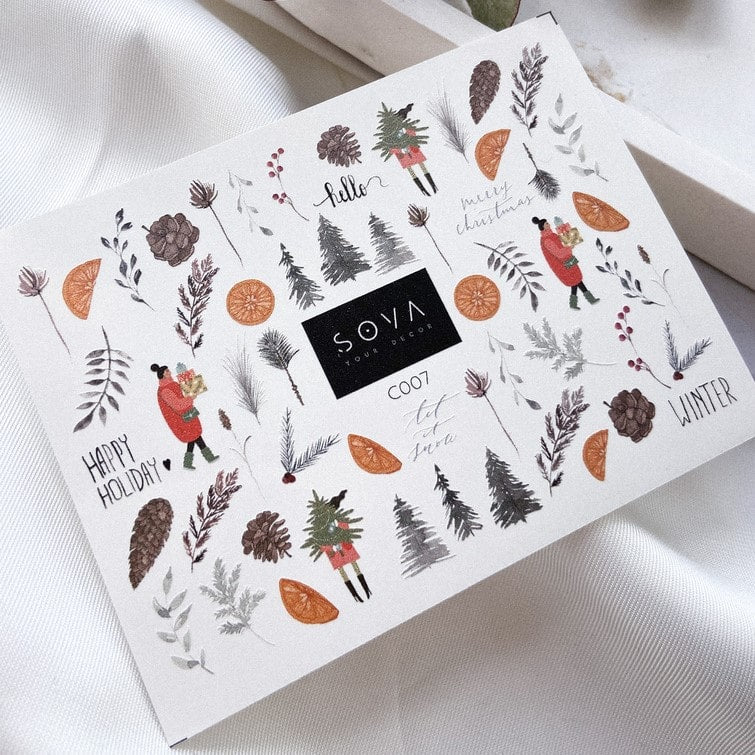 SOVA Nail sticker (Water Decals) C007 - Level Up Beauty Supply
