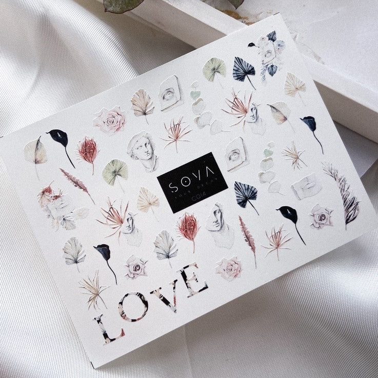 SOVA Nail sticker (Water Decals) C014 - Level Up Beauty Supply