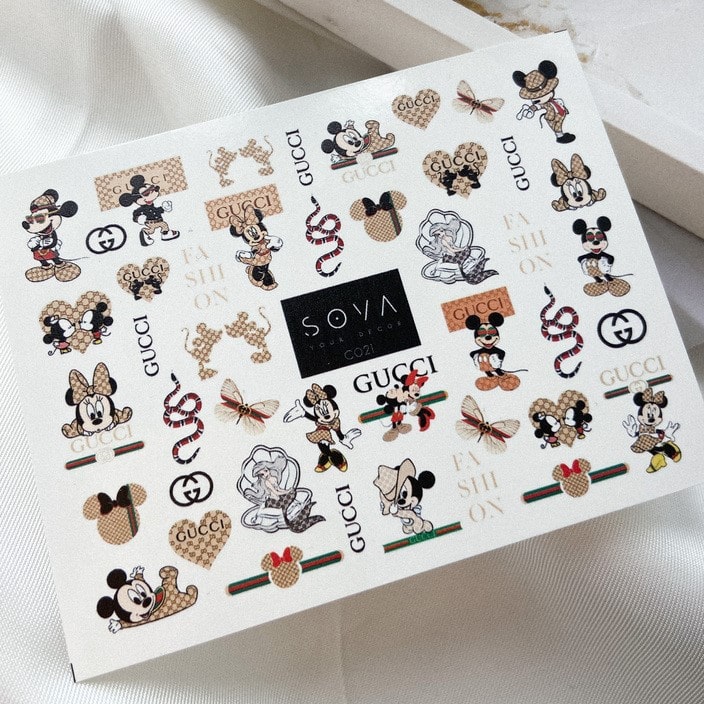 SOVA Nail sticker (Water Decals) C021