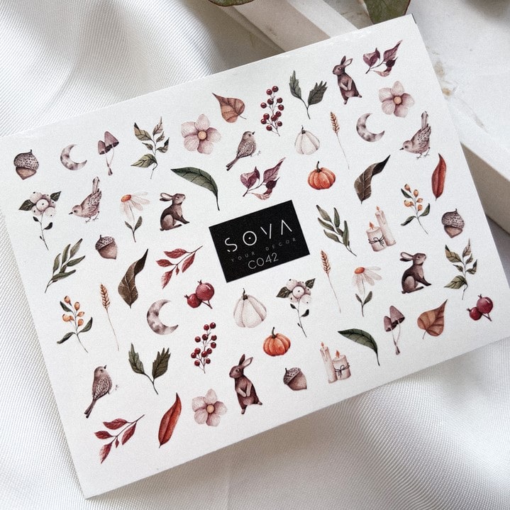 SOVA Nail sticker (Water Decals) C042