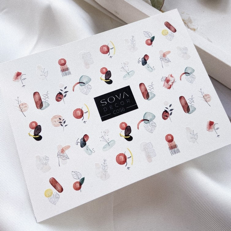 SOVA Nail sticker (Water Decals) C056 - Level Up Beauty Supply
