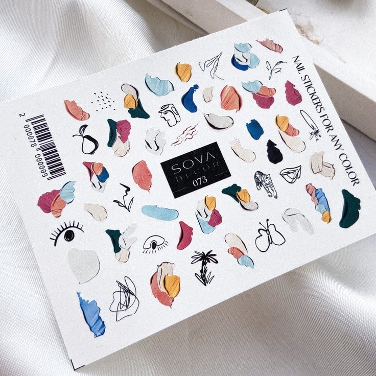SOVA Nail sticker (Water Decals) C073 - Level Up Beauty Supply